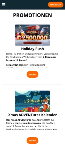 Screenshot des Bonusbereichs in der Locowin-App
